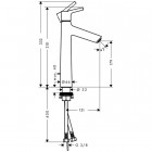 Talis s 190 mitigeur lavabo chromé