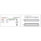 Réglette étanche ip65 double tube t8 150cm (boitier vide)