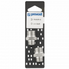 Mamelon prevost double filetage - mâle conique - la paire - r 3/8 x r 1/2 - a2 3812p2