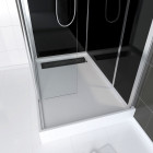 Pack paroi de douche avec volet pivotant 85x35 + panneaux de fond + receveur haut 80x120cm - mixed Aurlane - PACC003