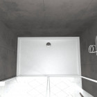 Pack porte de douche coulissante blanc 140x190cm + receveur 90x140 - whity slide Aurlane - PACF041