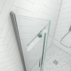 Pack paroi de douche 90x200 cm + receveur de douche a carreler 90x140 recoupable Aurlane - PACF079