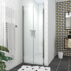 Pack paroi de douche 90x200 cm + receveur de douche a carreler 90x160 recoupable Aurlane - PACF082