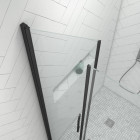 Pack paroi de douche 90x200 cm + receveur de douche a carreler 90x160 recoupable Aurlane - PACF088