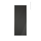 Paroi de douche 80x200cm verre fumé - profilé + barre plafond finition chrome - freedom 2 smoked Aurlane - PACF385