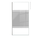 Paroi de douche 100x200cm miroir - profilé + barre plafond finition chrome - freedom 2 mirror Aurlane - PACF454