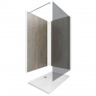 Pack panneaux muraux wall'it + paroi freedom 2 fumee + receveur whiteness Aurlane - PACP106