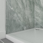 Pack panneaux muraux + profilé d'angle chrome + 2 profilés de finition chrome - 90x210 - ice green 90 Aurlane - PACP251