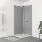 Pack panneaux muraux wall'it silver - 90x90x210cm + 2 profilés de finition chrome + 1 profilé d'angle noir mat Aurlane - PACP258