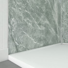 Pack panneaux muraux + profilé d'angle chrome + 2 profilés de finition chrome - 120x90x210 - ice green 120 Aurlane - PACP259