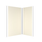 Pack panneaux muraux wall'it ivoire - 90x120x210cm + 2 profilés de finition noir mat + 1 profilé d'angle noir mat Aurlane - PACP263