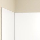 Pack 3 panneaux muraux en aluminium blanc 90/120/90 x 210cm avec profilés finitions et angles chrome Aurlane - PACP267
