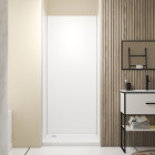 Pack 3 panneaux muraux en aluminium blanc de 90x210 cm avec profilés de finitions et d'angles chrome Aurlane - PACP269