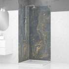2 panneaux muraux pierre 90x210cm 'venus' + profilés d'angle et finition chromés - stone'it Aurlane - PACP275