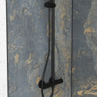 2 panneaux muraux pierre 90+120x210cm 'venus' + profilés d'angle et finition noirs - stone'it Aurlane - PACP278