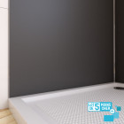 Lot de 5 panneaux muraux pour salle de bains en aluminium gris - 90x210cm - wall'it Aurlane - PACP285
