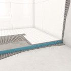 Bac receveur de douche à carreler 160x90cm recoupable sur mesure + bonde horizontale - rainy Aurlane - PACR007