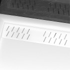 Pack receveur acrylique blanc 80x80 et grille décor aluminium blanc brillant - pack whitness ii Aurlane - PACR022
