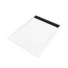 Pack receveur acrylique blanc 120x90 et grille décor aluminium finition noir mat - pack whitness ii Aurlane - PACR029