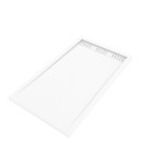Pack receveur acrylique blanc 140x80 et grille décor aluminium - pack whitness ii - Couleur de grille au choix