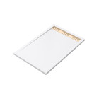 Receveur en acrylique blanc 80x120x4 cm + grilles linéaires chrome et or brossé - whiteness ii Aurlane - PACR154