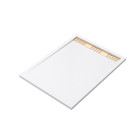 Receveur en acrylique blanc 90x120x4 cm + grilles linéaires chrome et or brossé - whiteness ii Aurlane - PACR155