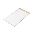 Receveur en acrylique blanc 80x140x5 cm + grilles linéaires chrome et or brossé - whiteness ii Aurlane - PACR156