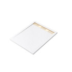 Receveur en acrylique blanc effet pierre 80x100x4 cm + grilles linéaires chrome et or brossé - moon Aurlane - PACR159