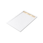 Receveur en acrylique blanc effet pierre 80x120x4 cm + grilles linéaires chrome et or brossé - moon Aurlane - PACR160