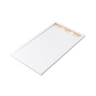 Receveur en acrylique blanc effet pierre 80x140x5 cm + grilles linéaires chrome et or brossé - moon Aurlane - PACR162