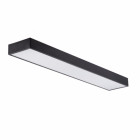 Réglette led 38w 120cm suspendu noir - couleur eclairage : blanc neutre 4000k - 5500k