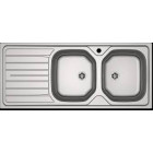 Évier inox à encastrer FRANKE - 2C/1E REL 621 - 1160x500 mm - 898823