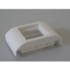 Plastron simple pour 1 appareillage 45x45 mm pour Goulottes 40x90 et 60x90 mm Plastron simple pour 1 appareillage 45x45 mm pour Goulottes 40x90 et 60x90 mm