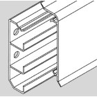 Plinthe Electrique PVC 20 x 70 mm par 24 mètres Plinthe Electrique PVC 20 x 70 mm par 24 mètres
