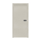 Bloc-porte pose fin de chantier collection premium miro avec poignée exclusive noire, h.204 x l.83 cm, aspect textile opale, réversible