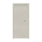 Bloc-porte miro avec poignée exclusive grise, h.204 x l.73 cm, aspect textile opale