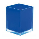Poubelle rainbow carré finition bleu Gedy Spa Italie