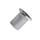 Écrou cranté tête plate SCELL IT ØM4 acier zingué - L.13 mm - Øperç.7 mm - Boîte de 500 - TCD0530
