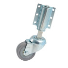 Roulette pivotante "échelle" à platine AVL - Roues caoutchouc Ø 50 - Charge 40 kg - 718531A