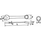 Cle mixte 21 mm SAM - 50A21