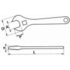 Clé à molette 15 sam - 54c15fme