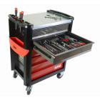 Composition 230 outils en module mousse +servante SAM - CPP230MMS