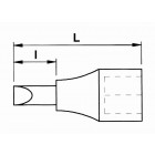 Douille tournevis 1/2 ribe l100-rb13 sam - sr1013