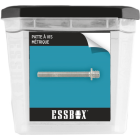Patte à vis métaux essbox scell-it avec collerette - boite de 100 - ex-9330115050