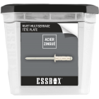 Rivets standards ESSBOX SCELL-IT Alu/Acier - Tête plate - Ø4 mm x 10 mm - Boite de 500 - EX-9445124010