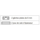 Jeu de pênes + vis + gâches latéraux iseo - non coupe-feu - noir - 9410203505