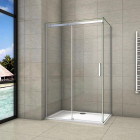 Cabine de douche 130x70x195cm en verre anticalcaire cabine de douche installation d'angle