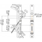 Coffret à outils locinox gabarit de perçage pour serrure et gâche - drillfix