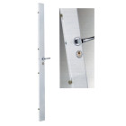 Serrure applique 5 points 727048 droite blanc dad 900 avec béquille - 727044