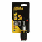 Baby tournevis porte-embouts boule a cliquet+ 6 embouts fente 5, 6.5 mm / ph1, ph2 / pz1, pz2 + ratelier - FMHT0-62688